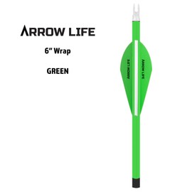 Arrow Life 6" Arrow Wraps 12 Pack Green 1.125" Width