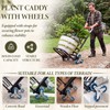 Lounsweer Stair Climbing Cart, 265 Lbs Plant Caddy with 3