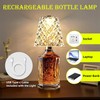 Fozxsvg Crystal Clear Bottle Light, Table lamp, Rechargeable LED Wine