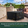 AWNIC Fire Pit Cover Waterproof, 84x84x61CM Square Firepit Covers Windproof