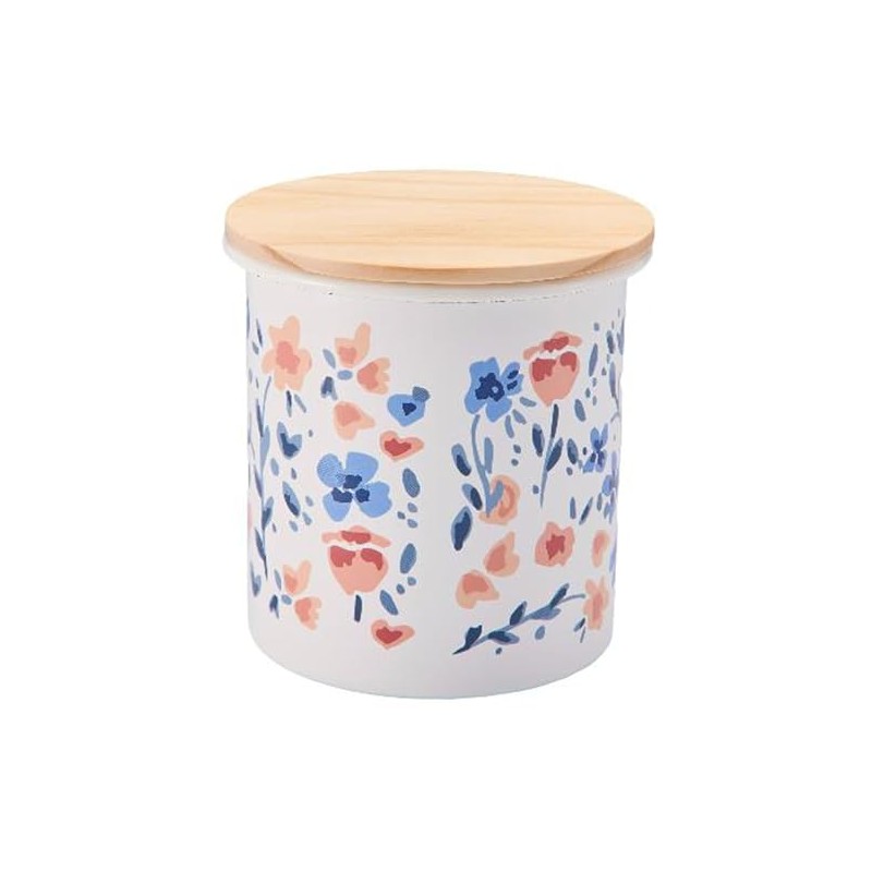 豊琺瑯 マリ・クレール ホーローキャニスター フルレット サイズ：約W10.8 D10.8 H11.1 MCY-13