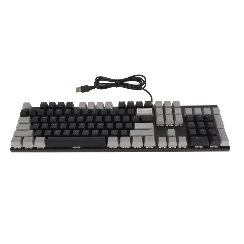 104 Key Mechanical Gaming Keyboard 28 Backlight Modes Blue Switch