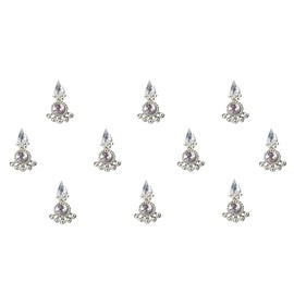 Comet Busters Beautiful Silver Wedding Bindis (BIN676)