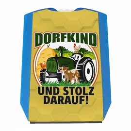 Village Parking Disc with Saying "Dorfkind und stolz darauf für Trckerfahrer zum Führerschein Tractor" Ice Scraper Chicken Cool
