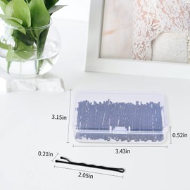 MORGLES 120Pcs Bobby Pins Black, 2Inches Bobby Hair Pins Bulk with Box for Women Girls