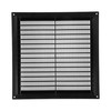 10" x 10" Inch Black Plastic Ventilation Grille with Insect
