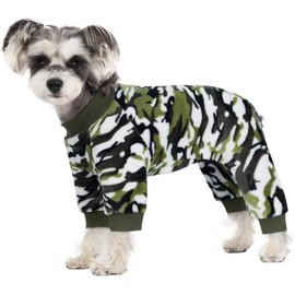 Dog Pajamas for Small Dogs, Camo Winter Dog Onesie, Warm Velvet Puppy Jumpsuit, Doggies Bodysuits, Girl Boy Dog Winter Clothes for Chihuahua, Yorkie, Teacup, Schnauzer, Cold Weather Dog Apparel