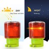 Solar Strobe Warning Light Flashing Lamp: 360 Degree Super Bright