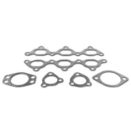 DNA Motoring GKTSET-3000GT Aluminum Exhaust Manifold Header Gasket Set Replacement,Metallic
