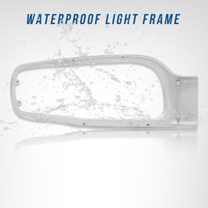 Hpdmauto Headlight Bezel Chrome fit for Peterbilt 389 Semi Trucks