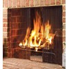 Sunshinecarpentry Fireplace Mesh Screen Curtain, Two Panels. Rod kit NOT