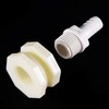 sourcing map Bulkhead Fitting Adapter 12mm Barbed x G1/2 Female