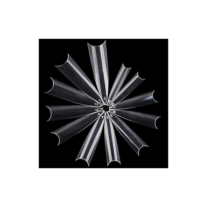 Mwoot 600 Pieces Long Stiletto Nail Tips, Sharp Ending Artificial