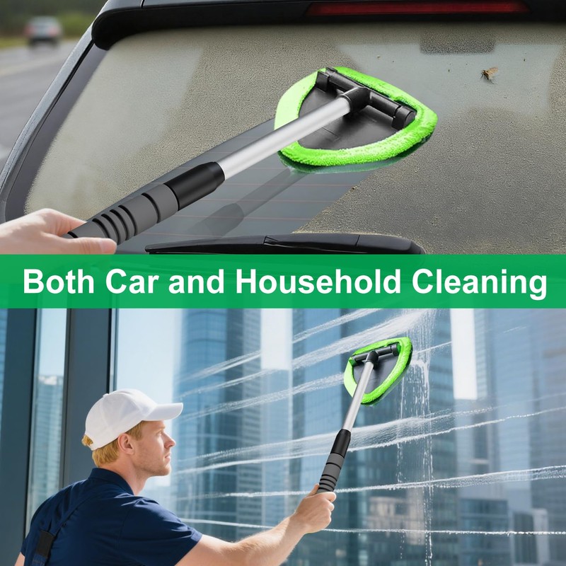 XINDELL Windshield Cleaner Tool – Car Interior Window Cleaning Kit