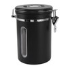 Coffee Canister 1800ml 304 Stainless Steel Window Design One Way