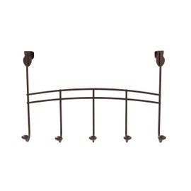 Spectrum Diversified Duchess Over the Door 5-Hook Rack, Bronze
