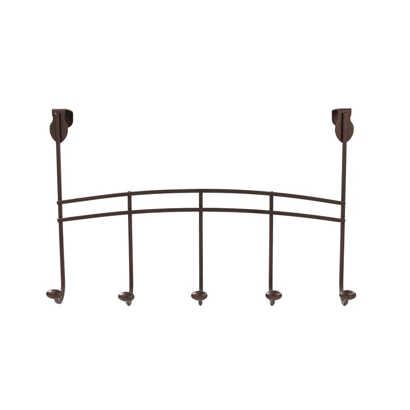 Spectrum Diversified Duchess Over the Door 5-Hook Rack, Bronze