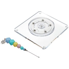 Tiny Triangle Scriber Needle and Turntable, Swivel Stand Set for Decorating Sugar Cookies, Frosting Cupcakes and Creating Intricate Designs with Royal Icing (2 Piece Set)