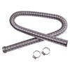 ZTUOAUMA 24mm 1M Length Double 304 Stainless Steel Exhaust Pipe