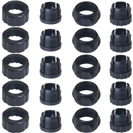 LUORNG 10 Sets Ball Joint Mounting Socket 17mm/18mm Mobile Phone Holder Car Gravity Mount Accessory with Threaded Screw Fixing Nut Air Outlet Fixing Clip Nut Base Holder