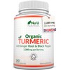 Organic Turmeric Ginger & Black Pepper 2280mg - 240 Vegan