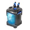 AMOSIJOY 172GPH Canister Filter, Ultra-Quiet External Aquarium Filter with Free