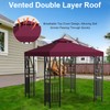 Ganggend 10x10ft Canopy Replacement Top, Double Tiered Pop up Gazebo