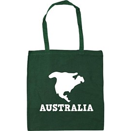 Hippowarehouse Australia America geography joke Tote Shopping Gym Beach Bag 42cm x38cm, 10 litres
