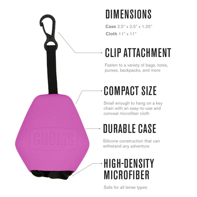 Chums Pouch XL Microfiber Lens Cloth - Portable Lens &