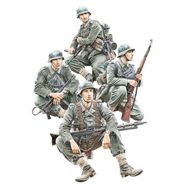Mini Art 35484 1:35 Figures Set Armoured Grenadier Set 2 - Faithful Replica, Model Building, Plastic Kit, Crafts, Hobby, Gluing, Model Kit, Assembly, Unpainted
