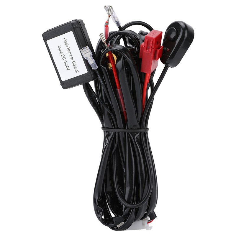 2m 2 In 1 LED Wiring Harness Remote Control Flash