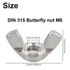 Pack of 25 Wing Nuts Stainless Steel Wing Nut Rustproof