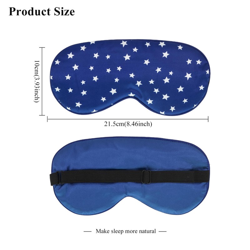 Silk Sleep Mask, Silk Eye Mask with Adjustable Strap for