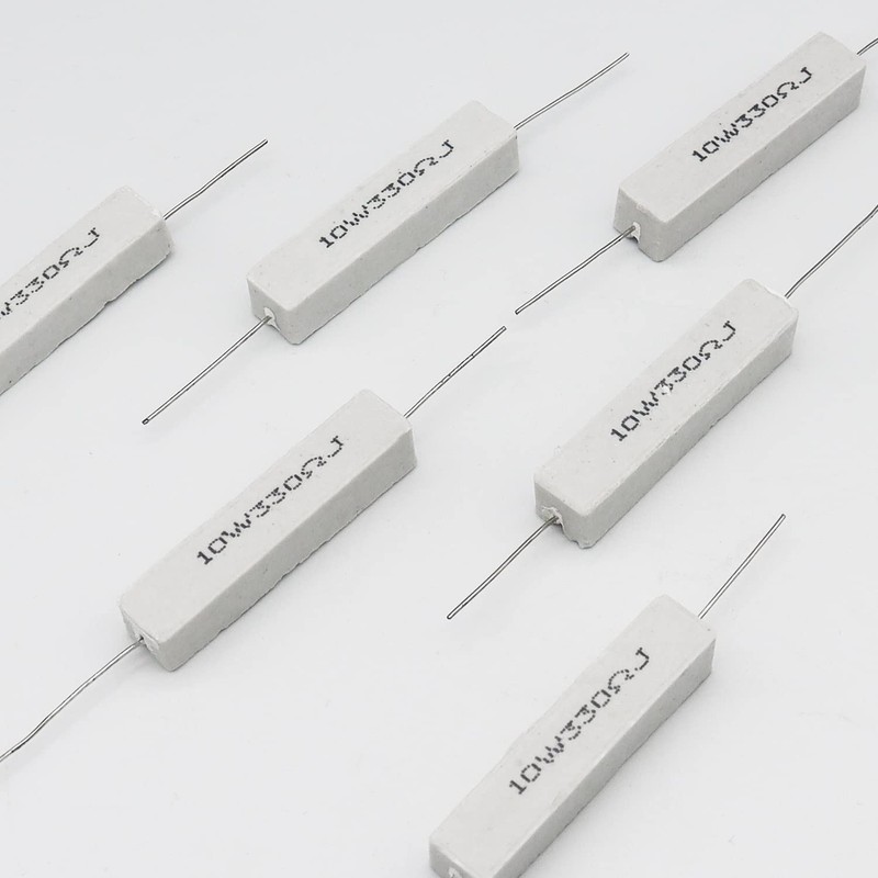 Cement Resistor,10 PCS 10w 330 ohm 5% Axial Lead Wire