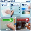 Mifflin-USA Index Card Holder (3x5”, 30 Pack), Clear Self-Adhesive Card