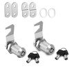 Hecfu 2 Pcs Toolbox Locks with Keys, Tubular Cam Lock