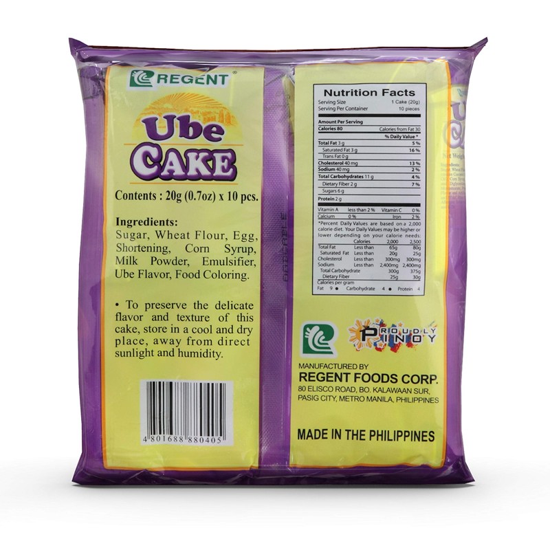 Regent Cakes Ube Net Wt 200g, 4 Pack