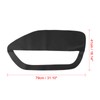 X AUTOHAUX Pair Black Microfiber Leather Door Panel Insert Cards