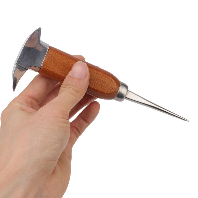 304 Stainless Steel Ice Chisel Wooden Handle Ice Chipper Hand
