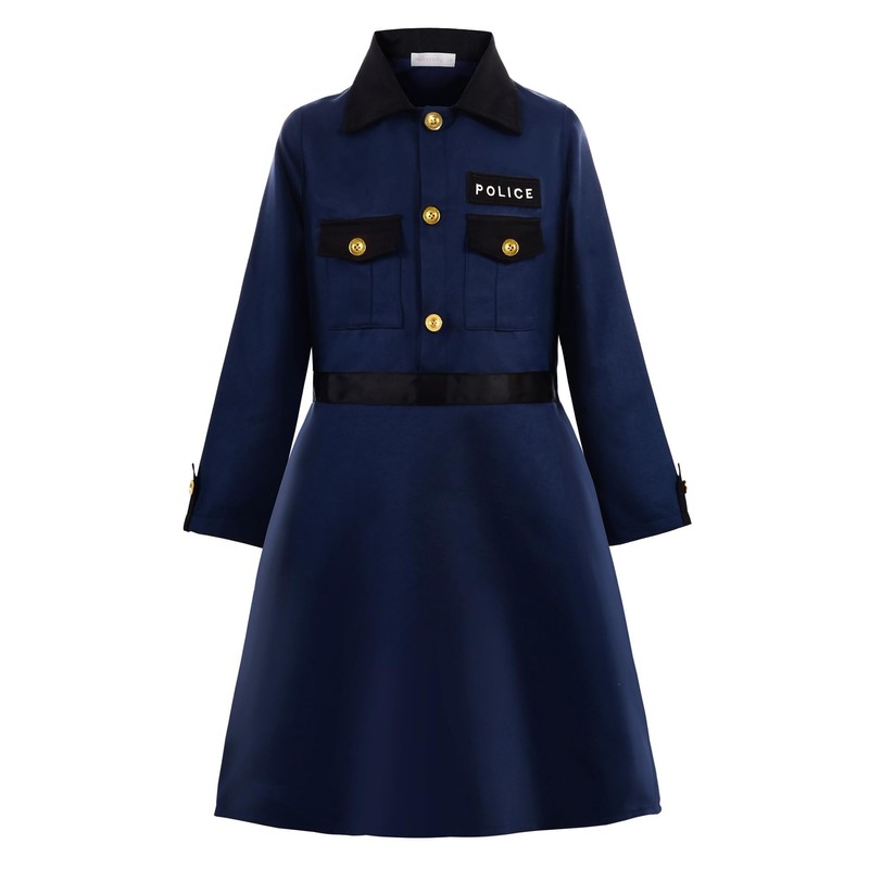 ReliBeauty Police Costume, for Children / Girls, with Accessories, 3-4