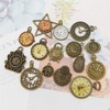 GraceAngie Wholesale 20 Pieces Mixed Clock Charms Vintage Bronze Pendants