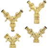 Pipe Fittings Brass 3/4" Threaded Y Irrigation Valve Manifold 5/8"