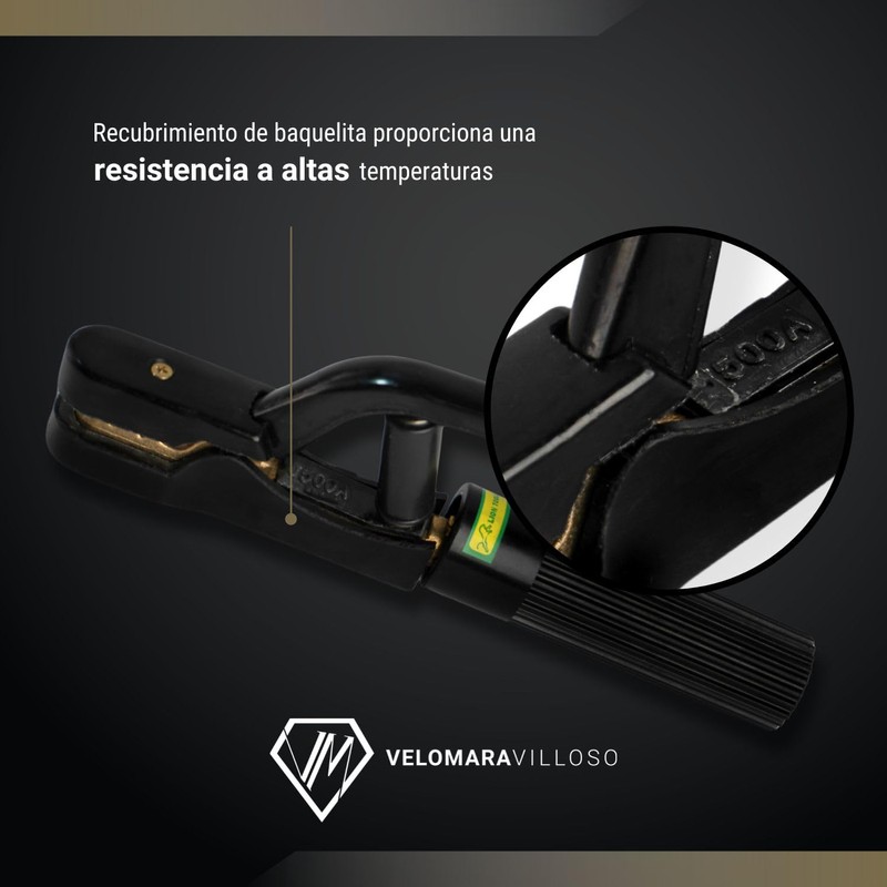 LION TOOLS - Pinza Porta Electrodo 500 A Para Soldar