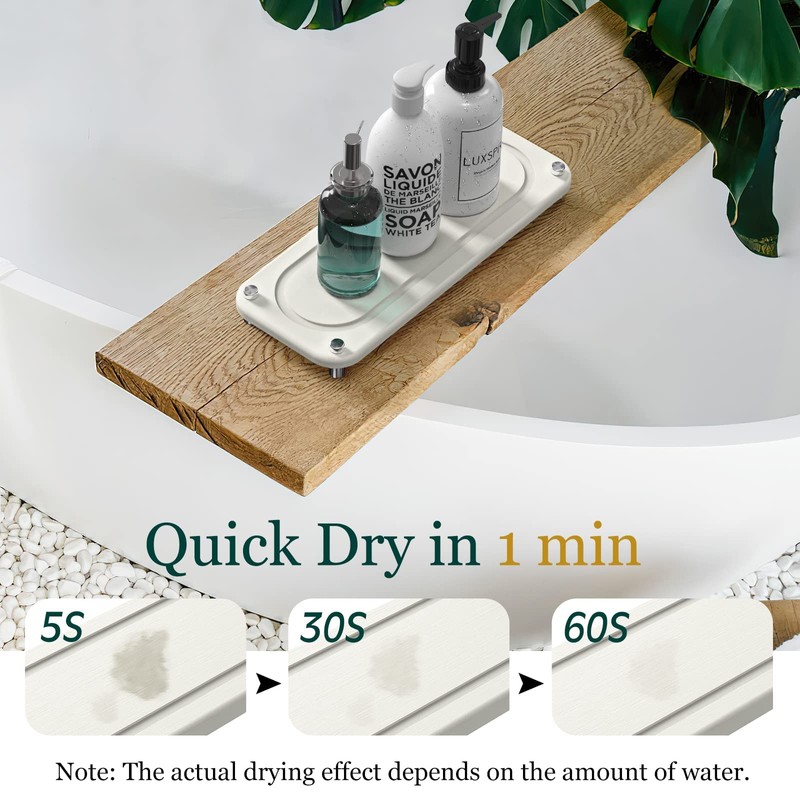 Home Sink Caddy, Instant Dry Kitchen Bathroom Sink Organizer, Diatomaceous