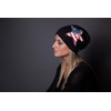 styleBREAKER beanie hat with sequins star USA application, stars and