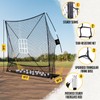 PodiuMax 7x7 Baseball & Softball Net with Upgraded Triangular Base,