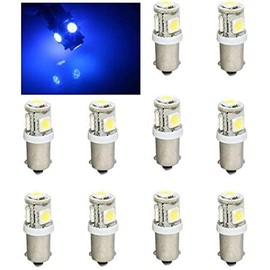 Octane Lighting (10 Blue 5-Led Dash Instrument Panel Cluster Gauge Clock Glove Box Light Bulbs