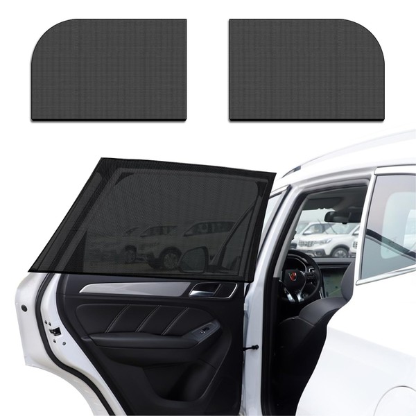Zufoty 2PCS Car Window Shades, Side Window Protector, Auto Rear