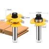 BAIDETS 1/2" Tongue and Groove Router Bits - Set of