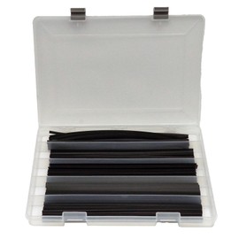 Welding Rod Organizer Case with 5 Different Profiles of Black Polypropylene Plastic Welding Rod